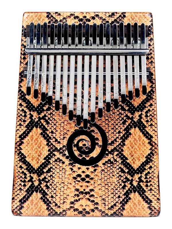 Mahalo  kalimba 17 keys PYTHON, with tuning hammer and bag
