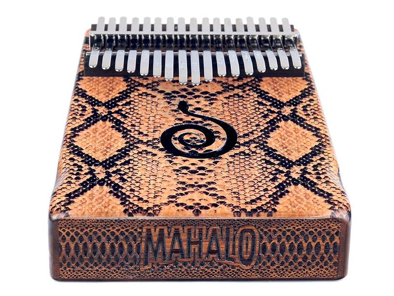 Mahalo  kalimba 17 keys PYTHON, with tuning hammer and bag