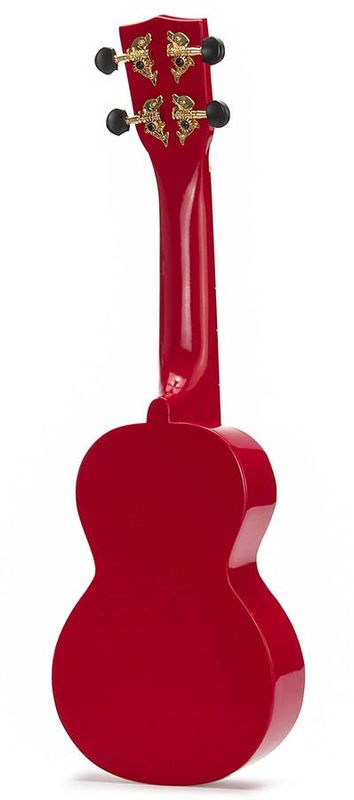 Mahalo Smiley Series, soprano ukulele, red, with bag
