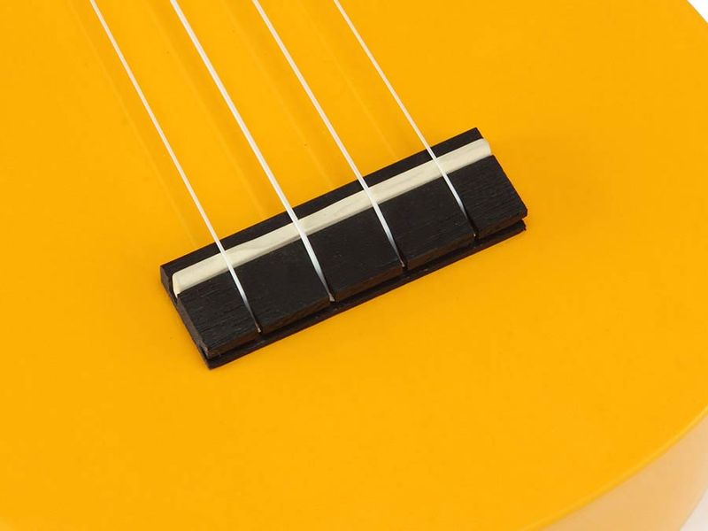 Mahalo Rainbow Series, soprano ukulele, yellow, with bag