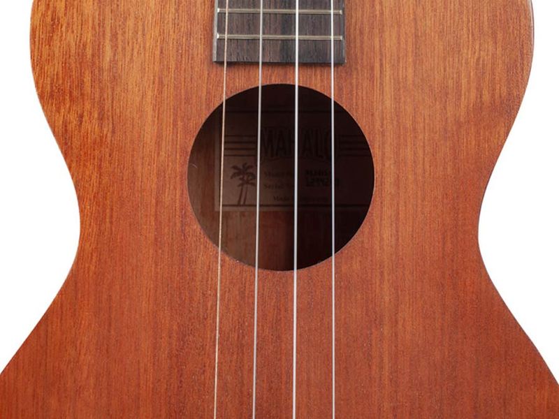 Mahalo Java Series, baritone ukulele, transparent brown, with padded bag & strap
