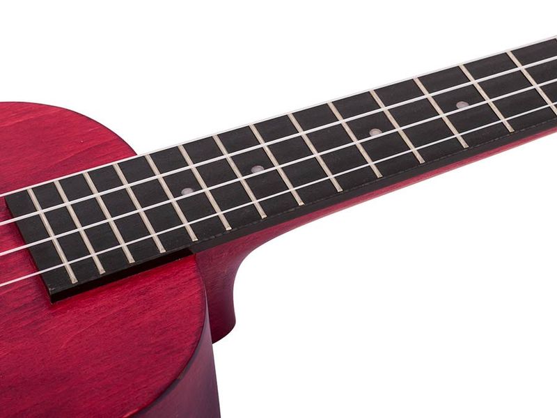 Mahalo Island Series, concert ukulele, cherry red, with bag