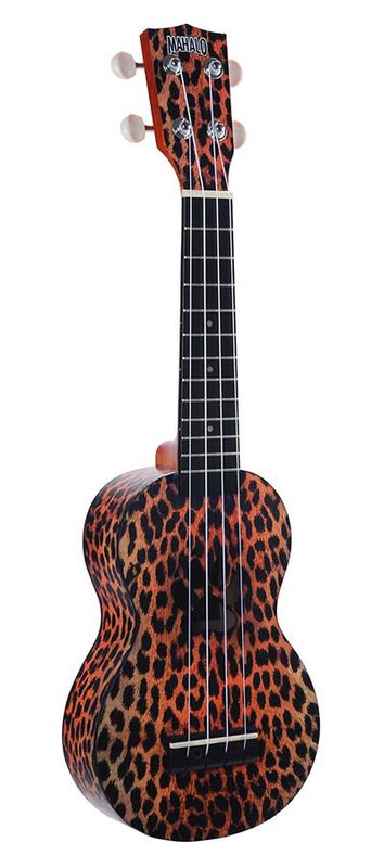 Mahalo Art Series, soprano ukulele CHEETAH, with bag