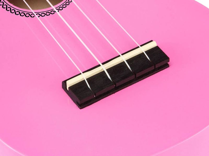 Mahalo Rainbow Series, soprano ukulele, pink, with bag