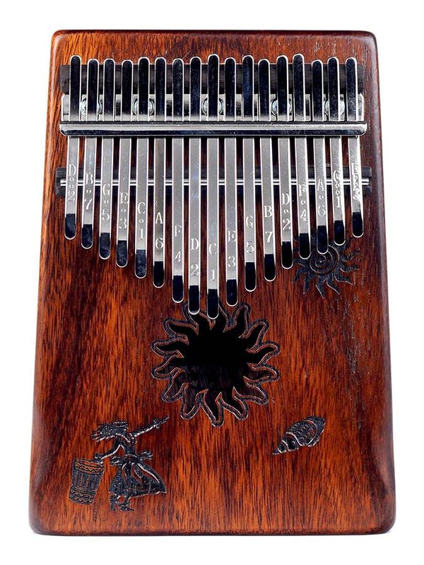 Mahalo  kalimba 17 keys TROPICAL, with tuning hammer and bag