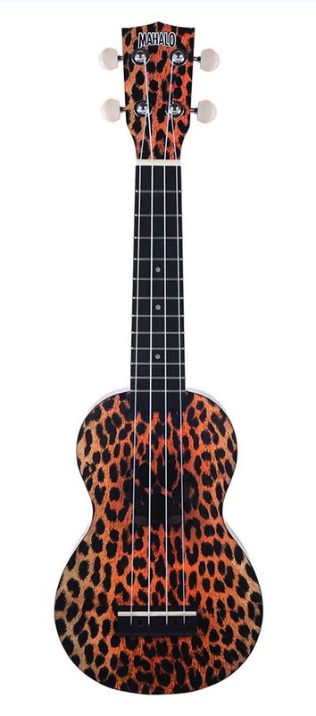 Mahalo Art Series, soprano ukulele CHEETAH, with bag