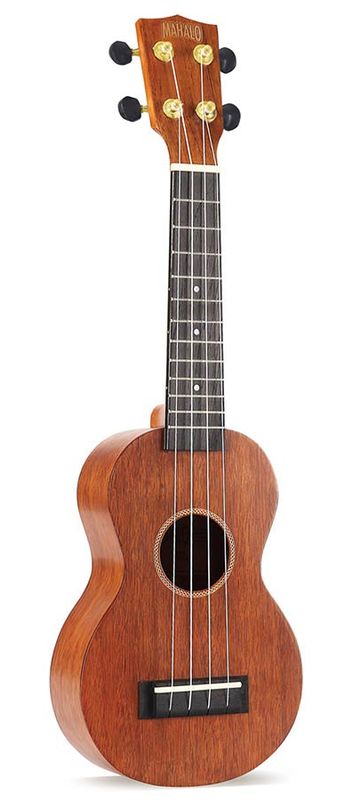 Mahalo Java Series, soprano ukulele, transparent brown, with bag