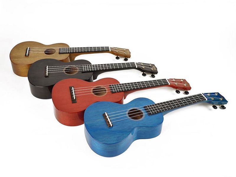 Mahalo Hano Series, concert ukulele, transparent blue, with bag