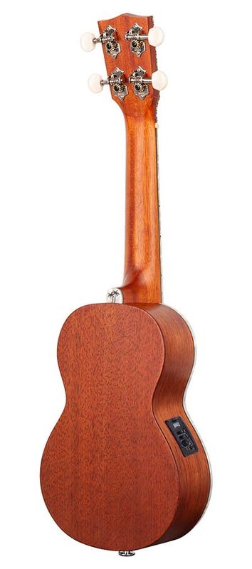 Mahalo Pearl Series, solid top soprano ukulele, with MEQ2 9v preamp, natural, with bag