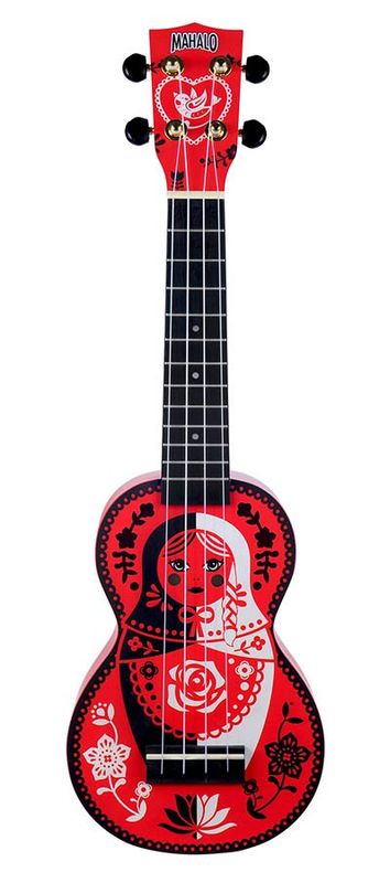 Mahalo Art Series, soprano ukulele RUSSIAN DOLL, with bag
