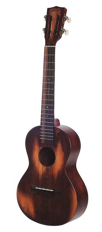 Mahalo Historic Series, all solid tenor ukulele, historic brown, with heavy duty bag
