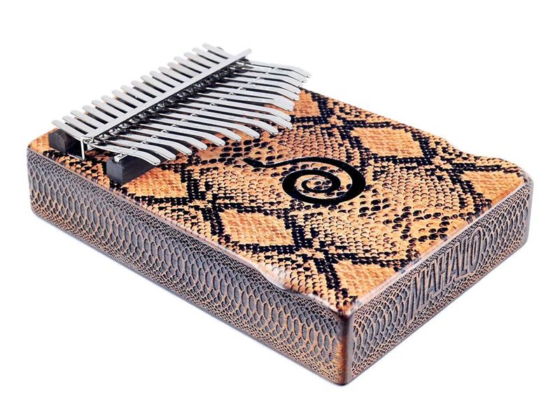 Mahalo  kalimba 17 keys PYTHON, with tuning hammer and bag