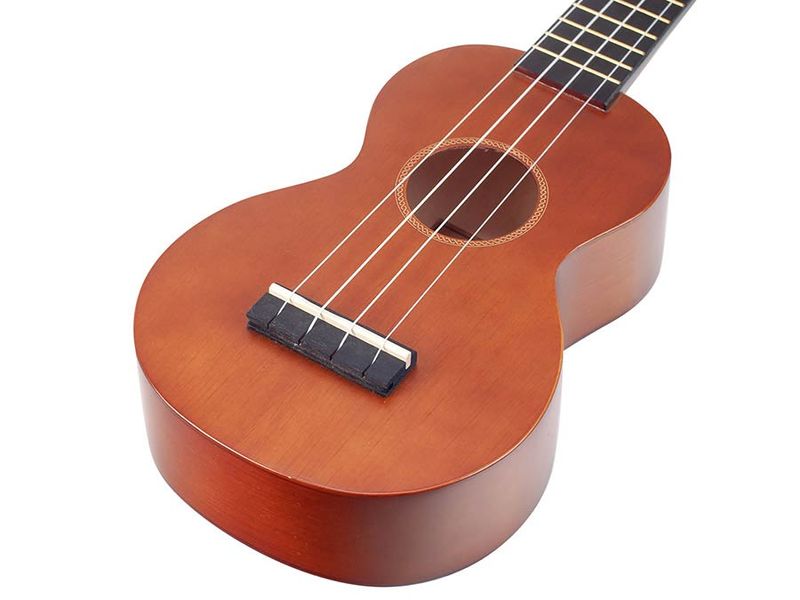 Mahalo Rainbow Series, soprano ukulele, transparent brown, with bag