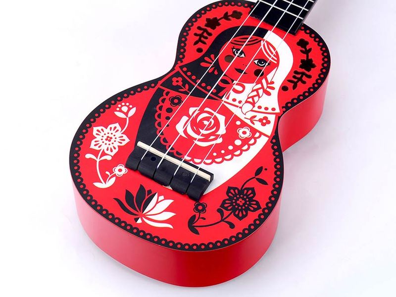 Mahalo Art Series, soprano ukulele RUSSIAN DOLL, with bag