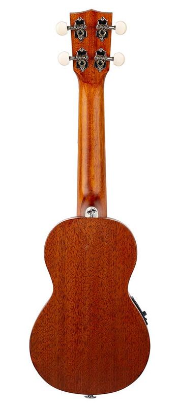 Mahalo Pearl Series, solid top soprano ukulele, with MEQ2 9v preamp, natural, with bag