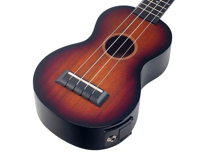 Mahalo Java Series, soprano ukulele, 1V+1T (MVT2), 3 tone sunburst, with bag