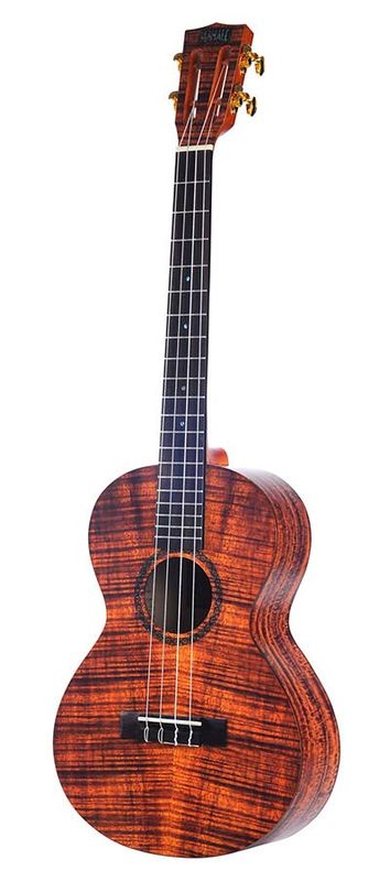 Mahalo Artist Elite Series, baritone ukulele PHOTO FLAME KOA, with bag