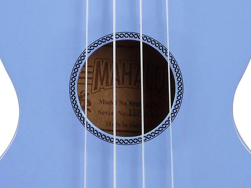 Mahalo Rainbow Series, soprano ukulele, light blue, with bag