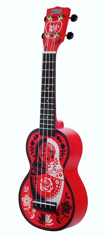 Mahalo Art Series, soprano ukulele RUSSIAN DOLL, with bag
