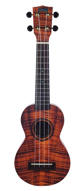 Mahalo Artist Elite Series, soprano ukulele PHOTO FLAME KOA, with bag