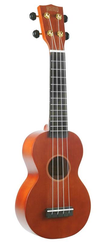 Mahalo Rainbow Series, soprano ukulele, transparent brown, with bag