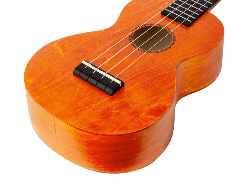 Mahalo Island Series, concert ukulele, orange sunset, with bag