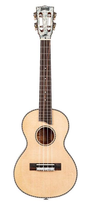 Mahalo Pearl Series, solid top tenor ukulele, natural, with bag
