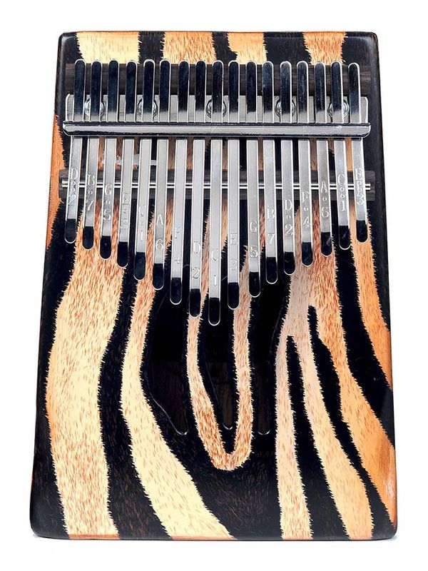 Mahalo  kalimba 17 keys ZEBRA, with tuning hammer and bag