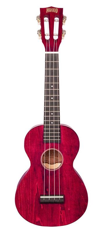 Mahalo Island Series, concert ukulele, cherry red, with bag