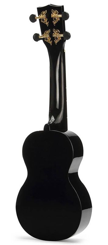 Mahalo Rainbow Series, soprano ukulele, black, with bag