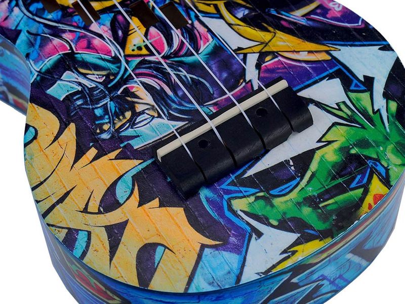 Mahalo Art Series, soprano ukulele GRAFITI, with bag
