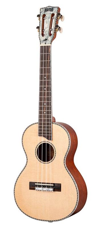 Mahalo Pearl Series, solid top tenor ukulele, natural, with bag