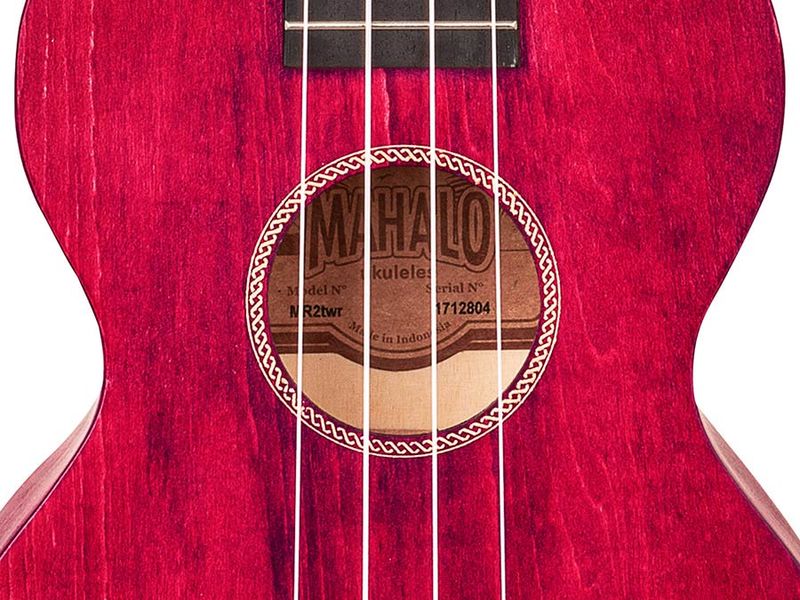 Mahalo Island Series, concert ukulele, cherry red, with bag