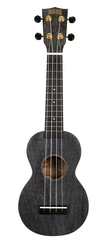 Mahalo Slimline Series, soprano ukulele, transparent black, with bag