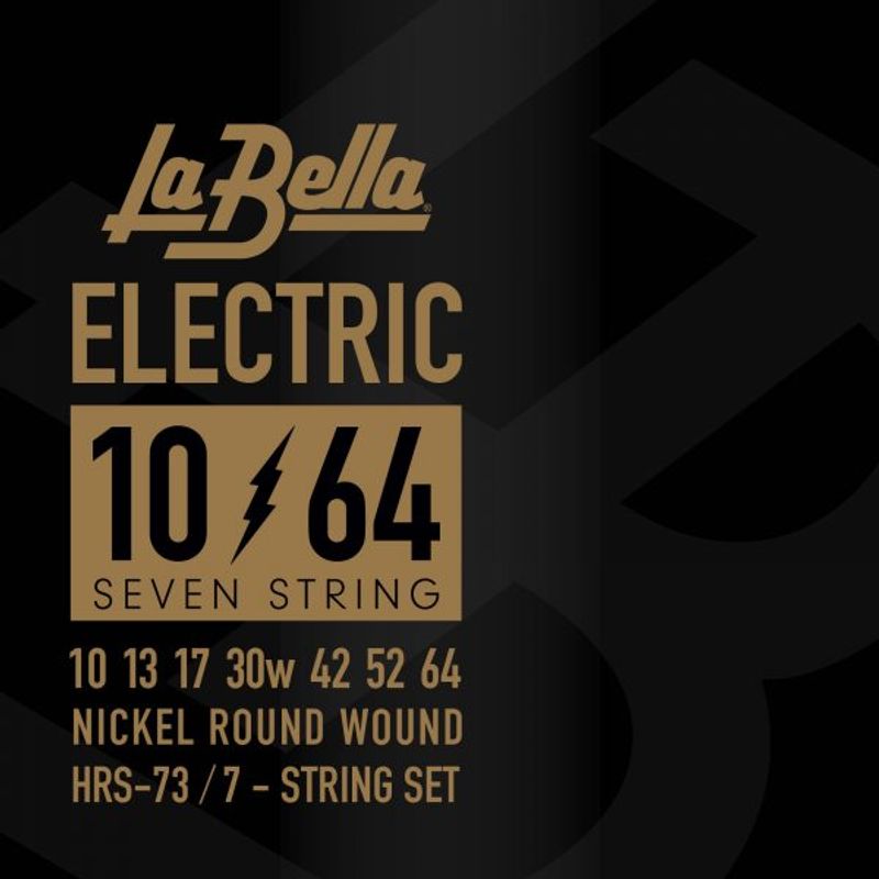 La Bella HRS-73 7-String Electric Guitar 10-64