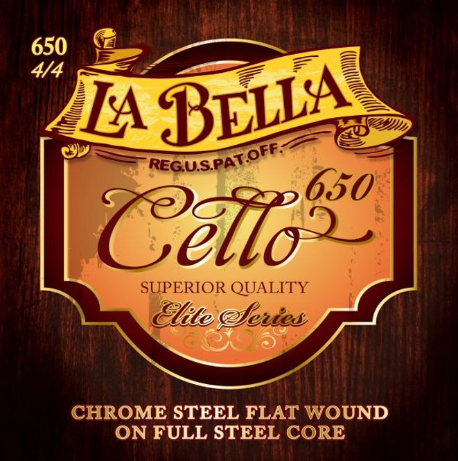 Hovedbilde La Bella 650 Cello, Flat Wound
