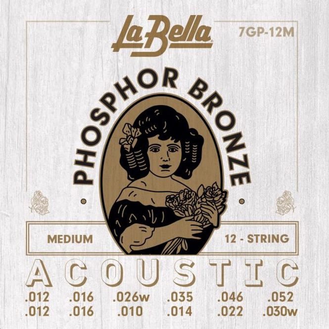 Hovedbilde La Bella 7GP-12M 12-String Acoustic Phosphor ...