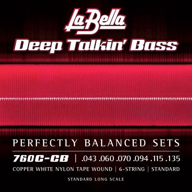 Hovedbilde La Bella 760C-CB Copper White Nylon Tape- ...
