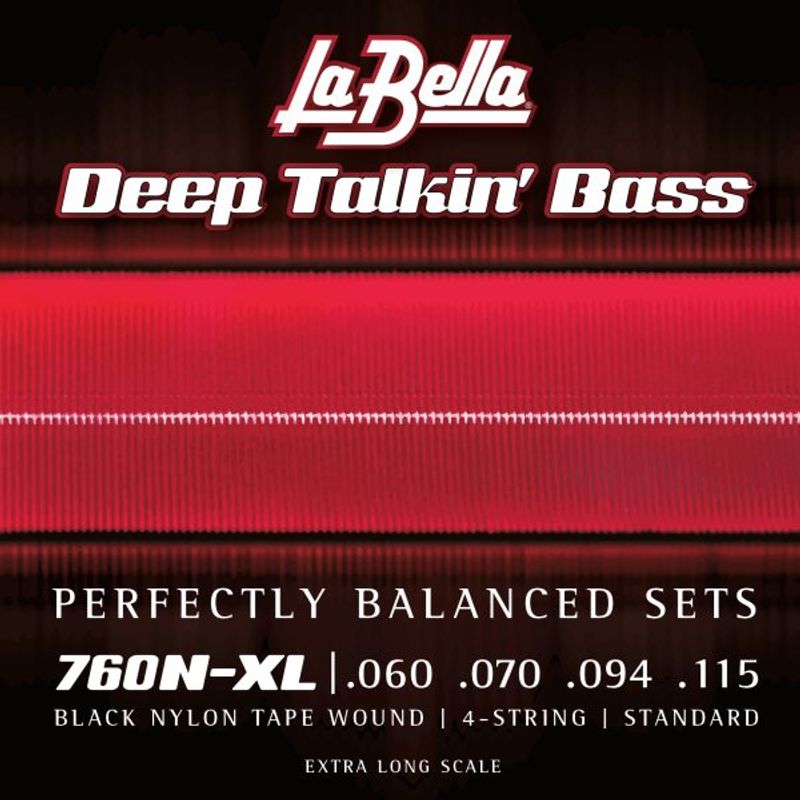 La Bella 760N-XL Black Nylon Tape - Standard 60-115, Extra Long Scale