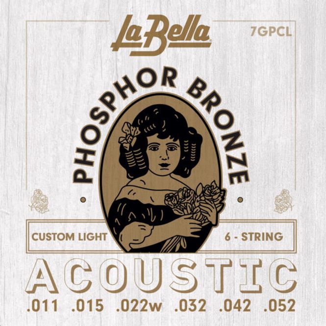Hovedbilde La Bella 7GPCL Phosphor Bronze Acoustic Guitar ...
