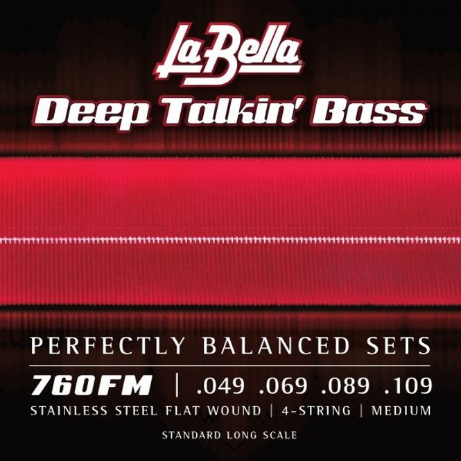 Hovedbilde La Bella 760FM Deep Talkin' Bass, Flat Wound - ...
