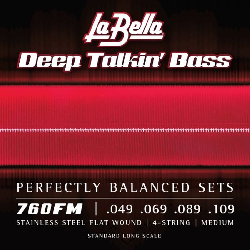 La Bella 760FM Deep Talkin' Bass, Flat Wound - Medium 49-109
