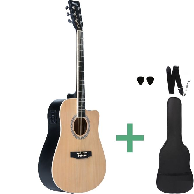 Hovedbilde Sant Guitars AC-86EQ SNA stålstrengsgitar satin ...