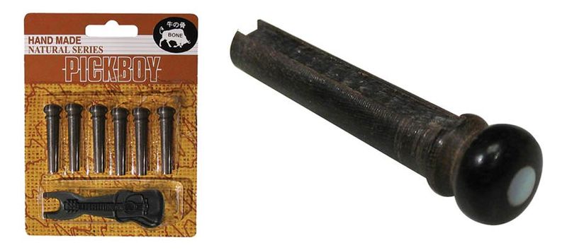 Pickboy BP-150 Bridge Pin Set Horn (6-p)