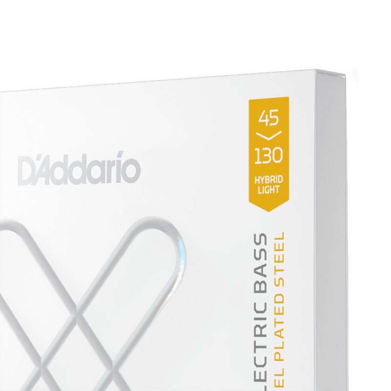 D'Addario XSB45130MS Strängset Elbass XSB Coated Nickel Steel 45-130, 5-str, Multiscale