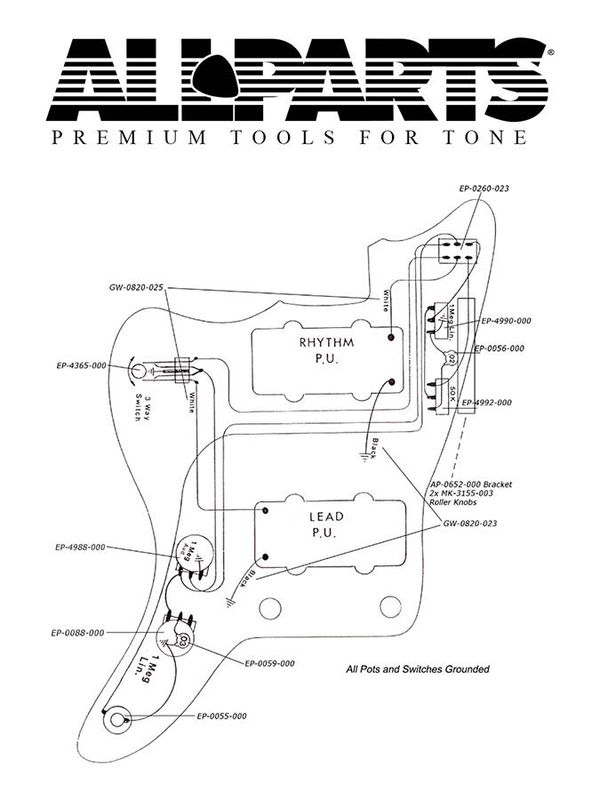 Allparts wiring kit for Jazzmaster