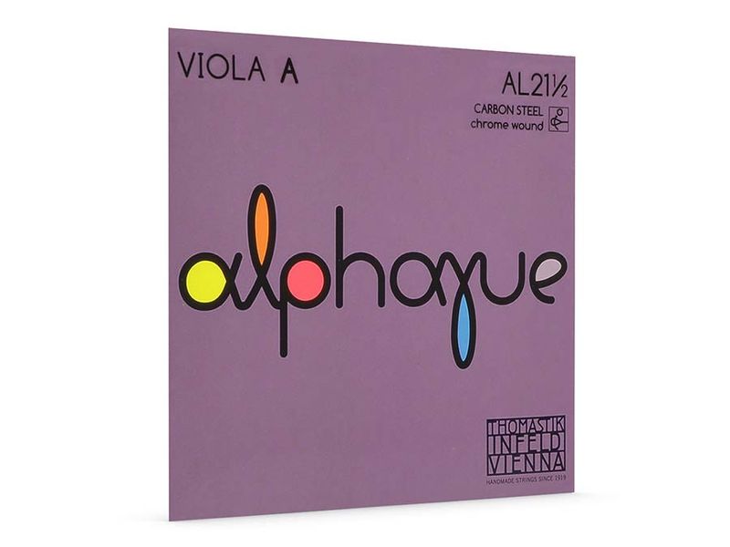 Thomastik THAL-21-12 Alphayue viola string A-1 1/2 medium, carbon steel, chrome wound, removable ball end