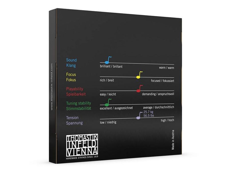 Thomastik TH-58 Präzision violin string set 4/4, carbon steel