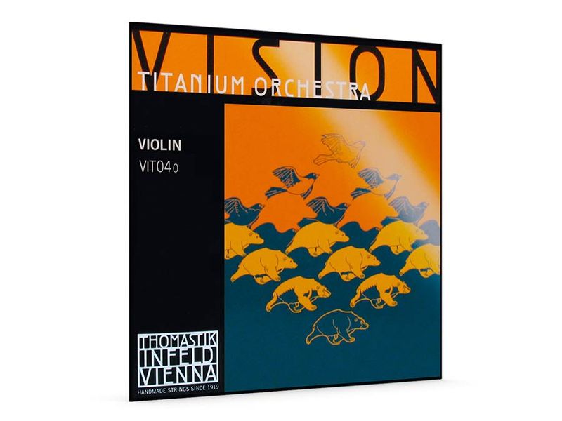 Thomastik VIT-04-O Vision Titanium Orchestra violin string G-4 4/4, synthetic core, silver wound