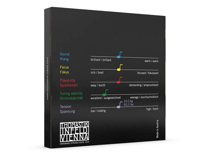 Thomastik VIT-100 Vision Titanium Solo violin string set 4/4, synthetic core